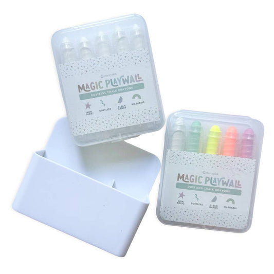 Dustless Chalk Crayons & Magnetic Holder