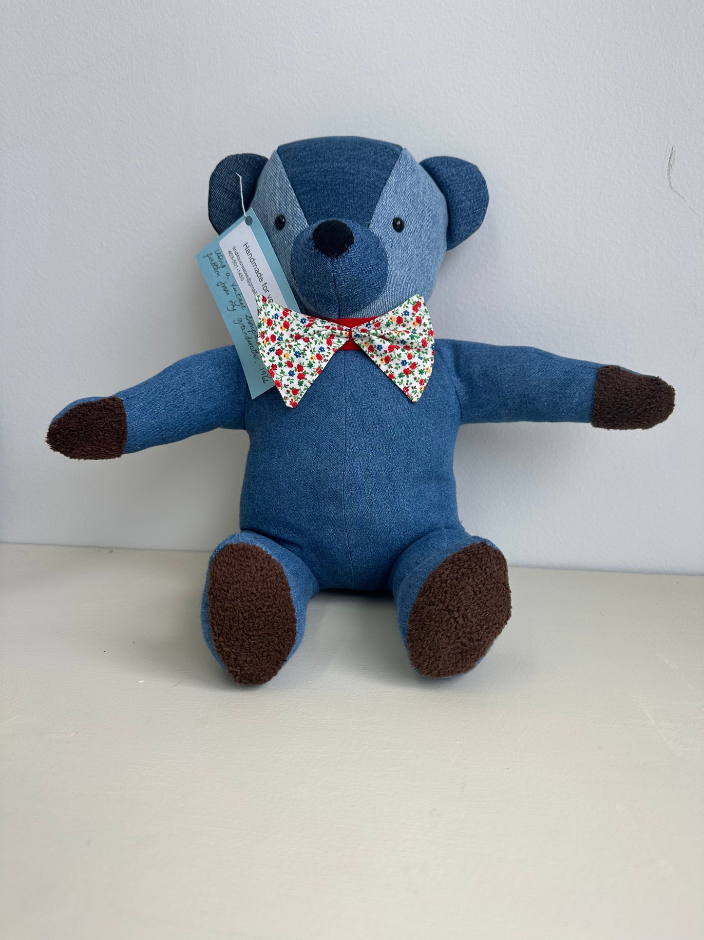 Handmade Denim Teddy Bears